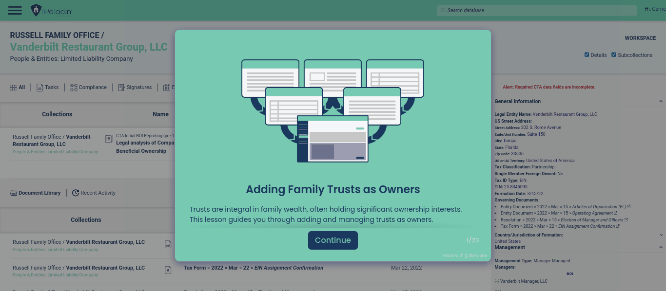 Adding Family Trusts as Owners